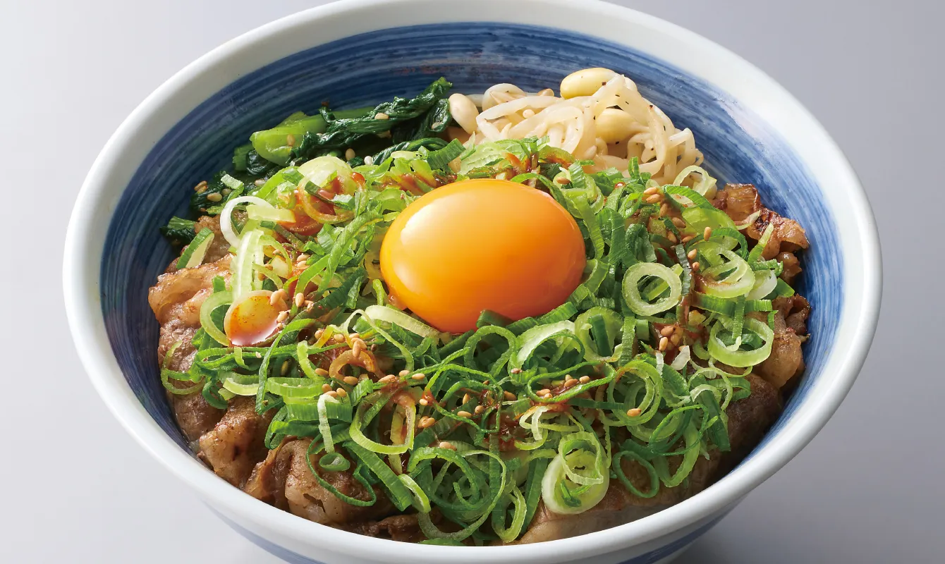 ねぎ玉黒毛牛上カルビ丼