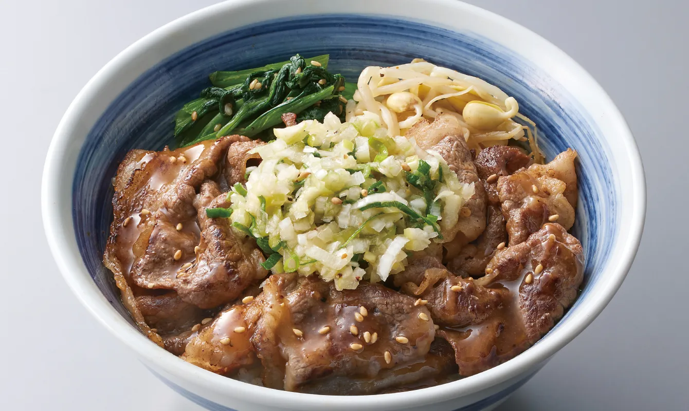 旨塩ねぎ黒毛牛上カルビ丼