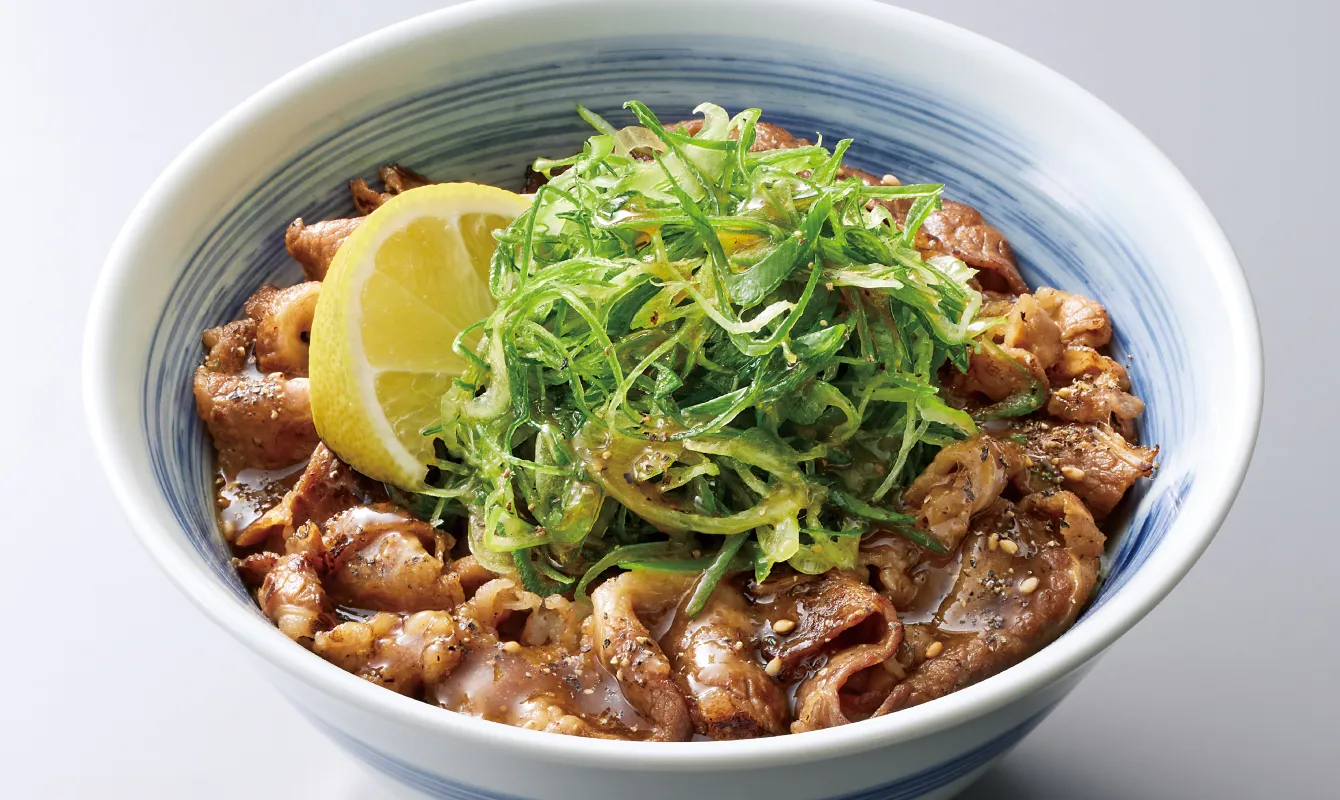京都産九条ねぎ 旨塩カルビ丼