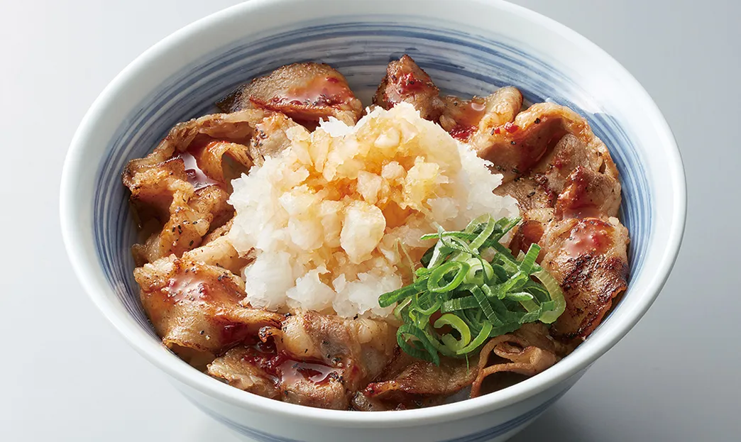 鬼おろし豚カルビ丼
