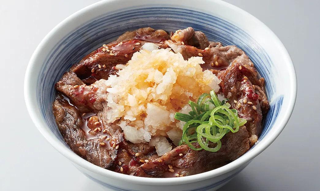 鬼おろし黒毛牛上カルビ丼