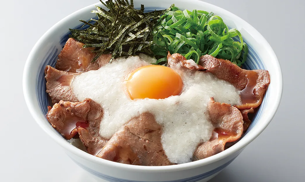 ～熟成醤油だれ～月見とろろ牛タン丼