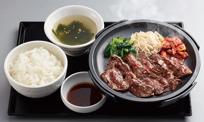 鉄板厚切りハラミ定食