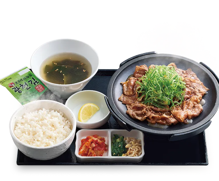 京都産九条ねぎ 鉄板旨塩牛カルビ定食のイメージ画像