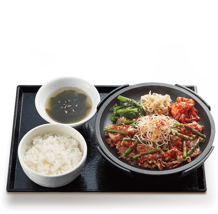 にんにくの芽牛カルビ定食のイメージ写真