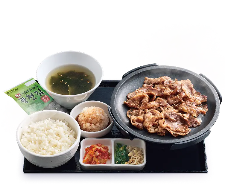 さっぱりぽん酢 鬼おろし鉄板牛カルビ定食のイメージ画像