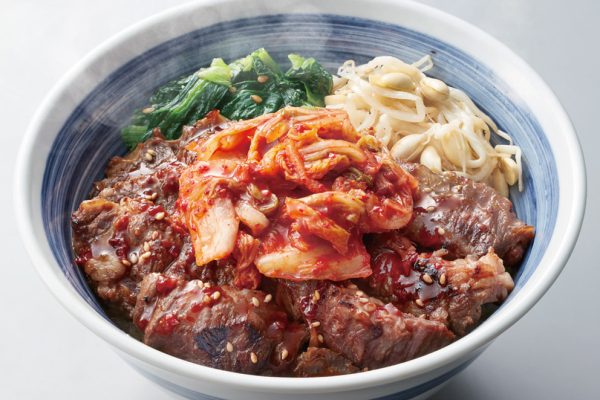 キムチ厚切り上カルビ丼|焼きたてのかるび